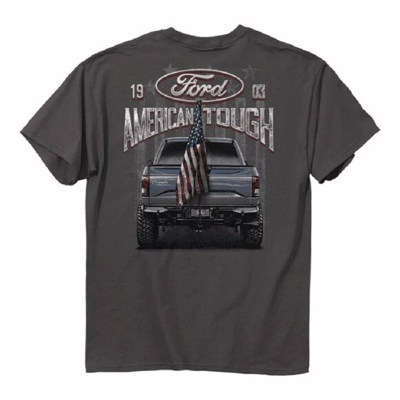 Ford Truck American Tough U.S. Flag Short Sleeve T-Shirt - NEW Fast Ship - Picture 1 of 3